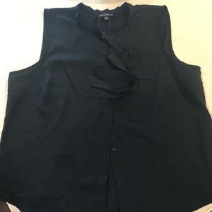J. Crew Mercantile Black Blouse